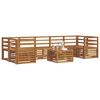vidaXL Sofa Sets 8 pcs Natural Solid Acacia Wood