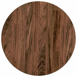vidaXL Table Top &Oslash; 40 x 2.5 cm Round Solid Oak Wood Dark Brown