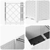 vidaXL Garden Planter 5 pcs White 120 x 120 x 143 cm Steel