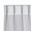 vidaXL Blackout Curtains with Rings 2 pcs Pale Grey 140 x 140 cm