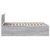 vidaXL Bed Frame Grey Sonoma 160 x 200 cm Engineered Wood