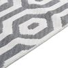 vidaXL Rug Grey 160x230 cm Cotton