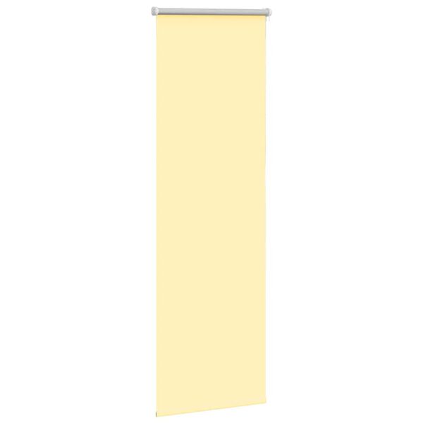 vidaXL Roller Blind Blackout Yellow 60x130 cm Fabric Width 55.7 cm Polyester
