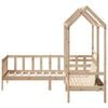 vidaXL Day Bed and Bench Set with Roof without Mattress 80x200 cm