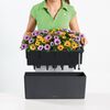 LECHUZA Planter Balconera Color 80 ALL-IN-ONE Slate 15683