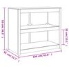 vidaXL Outdoor Kitchen Cabinet 106x55x92 cm Solid Wood Pine