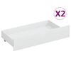 vidaXL Bed Frame without Mattress White Solid Wood Pine 140x200 cm