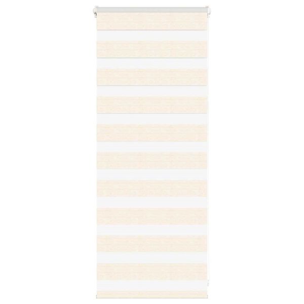 vidaXL Zebra Blind Marble Beige 65x100 cm Fabric Width 60.9 cm Polyester