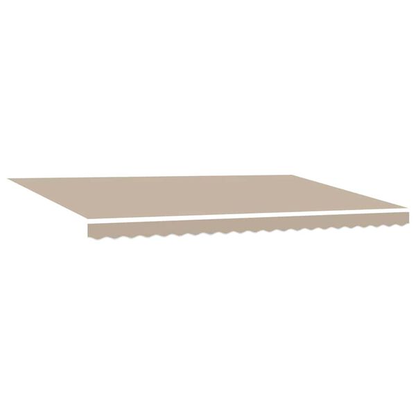vidaXL Awning Manual Beige 500 x 300 x 165 cm Polyester and Metal