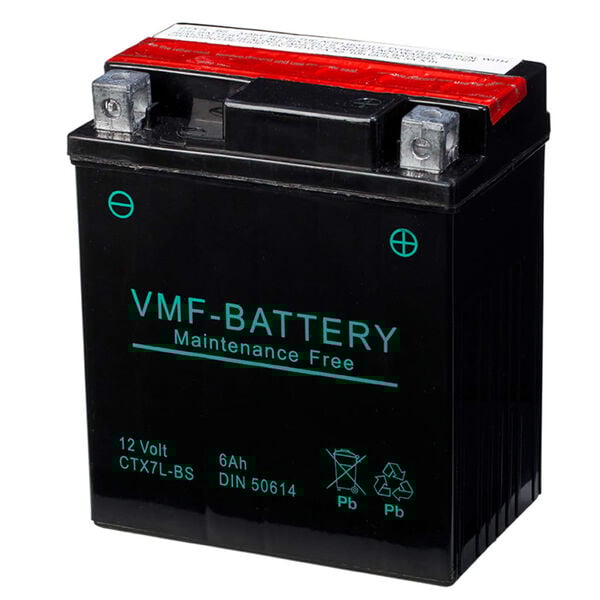 VMF Powersport Liquifix Battery 12V 6Ah MF YTX7L-BS