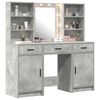 vidaXL Dressing Table Set 3 pcs Concrete Grey Engineered Wood