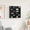 vidaXL Display Cabinet Black Oak 60 x 8.5 x 58 cm Engineered Wood