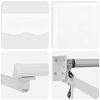 vidaXL Electric Retractable Awning White 3 x 2.5 m