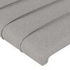 vidaXL Headboards 2 pcs Light Grey 80x5x78/88 cm Fabric