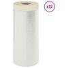 vidaXL Dust Sheet with Adhesive Tape 12 pcs Transparent 110 x 3300 cm
