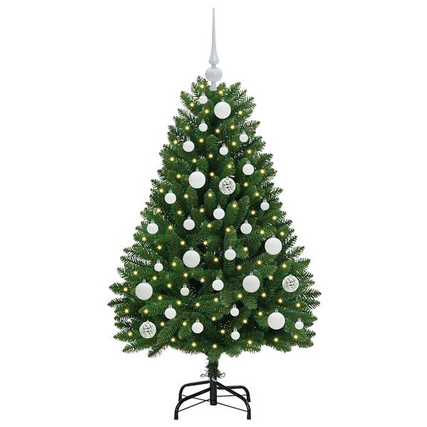 vidaXL Artificial Christmas Tree with Stand Green 120 cm PVC and Metal