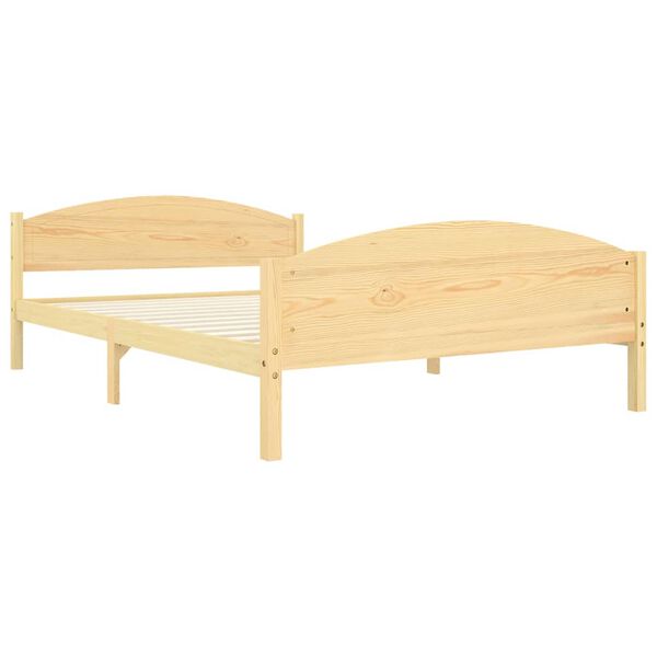 vidaXL Bed Frame without Mattress with 4 Drawers Solid Wood 160x200 cm