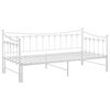vidaXL Pull-out Sofa Bed Frame without Mattress White Metal 90x200 cm