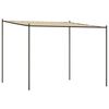 vidaXL Gazebo Beige 3x3 m 180 g/m&sup2; Fabric and Steel
