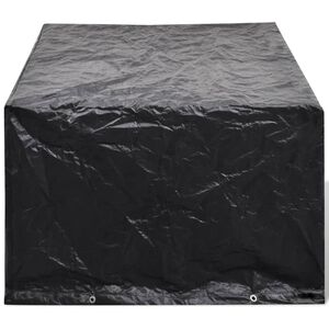 vidaXL Garden Furniture Cover | Black | Polyethylene | 180x140 cm