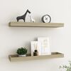 vidaXL Loggia Wall Shelves 2 pcs Oak 60x15x4 cm MDF