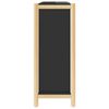 vidaXL Shoe Cabinet Black 57.5x33x80 cm Engineered Wood