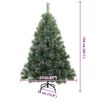 vidaXL Artificial Hinged Christmas Tree Snow Flocked White 150 cm