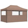 vidaXL Party Tent Folding Brown 292 x 440 x 315 cm Oxford Fabric