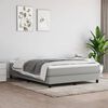 vidaXL Box Spring Bed Frame Light Grey Double Fabric (UK/IE/FI/NO only)