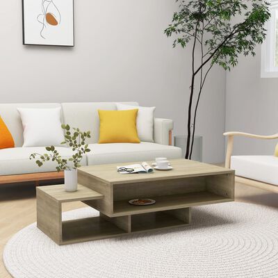 vidaXL Coffee Table Sonoma Oak 105x55x32 cm Engineered Wood