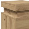 vidaXL Bedside Cabinets with LED 2 pcs Artisian Oak 35x39x55 cm Engineered Wood