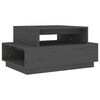 vidaXL Coffee Table Grey 80x55x40.5 cm Solid Wood Pine
