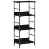 vidaXL Bookshelf Black oak 50x33x117.5cm Engineered Wood