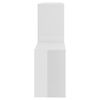 vidaXL Wall Shelf High Gloss White 100x18x53 cm Engineered Wood