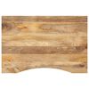vidaXL Desk Top with Curve 100x60x2.5 cm Solid Wood Rough Mango