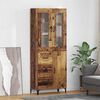 vidaXL Highboard Old Wood 69.5 x 34 x 180 cm Engineered Wood
