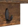 vidaXL Wall-Mounted Coat Rack Smoked Oak 40 x 10.5 x 18 cm