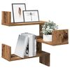 vidaXL Wall Corner Shelves 2 pcs Old Wood 40x40x49.5 cm Engineered Wood