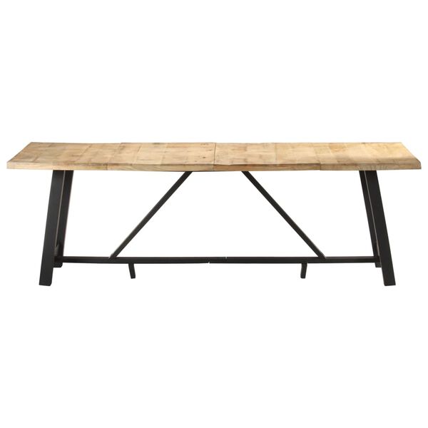 vidaXL Dining Table 240x100x76 cm Rough Mango Wood