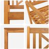 vidaXL Garden Dining Set 3 pcs Brown Solid Acacia wood