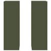 vidaXL Plant Stand 2 pcs Olive green 24 x 24 x 75 cm Steel