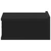 vidaXL Floating Nightstands 2 pcs Black 40x30x15 cm Engineered Wood