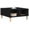vidaXL Coffee Table Black Oak 60 x 60 x 30 cm Engineered Wood