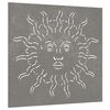 vidaXL Garden Wall Decoration 55x55 cm Corten Steel Sun Design