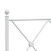 vidaXL Metal Replace Headboard White 160cm