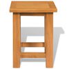vidaXL End Table 27x24x37 cm Solid Oak Wood