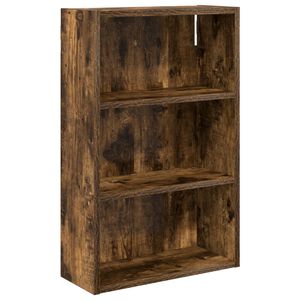vidaXL Bathroom Wall Cabinet with Shelf Smoked Oak 40 x 16 x 62.5 cm
