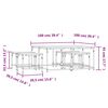 vidaXL Nesting Coffee Tables 5 pcs Brown Oak Engineered Wood