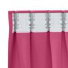 vidaXL Blackout Curtains with Rings 2 pcs Bright Pink 175 x 140 cm
