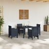 vidaXL Garden Dining Set 5 pcs Anthracite Polypropylene